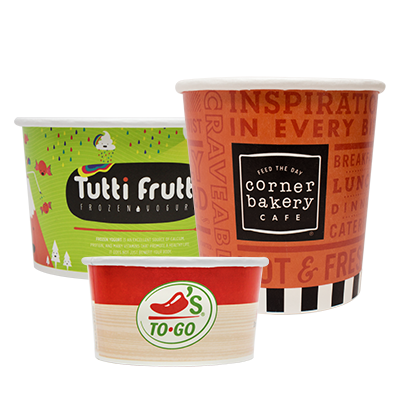 Picture of To-Go Cups from different food service companies